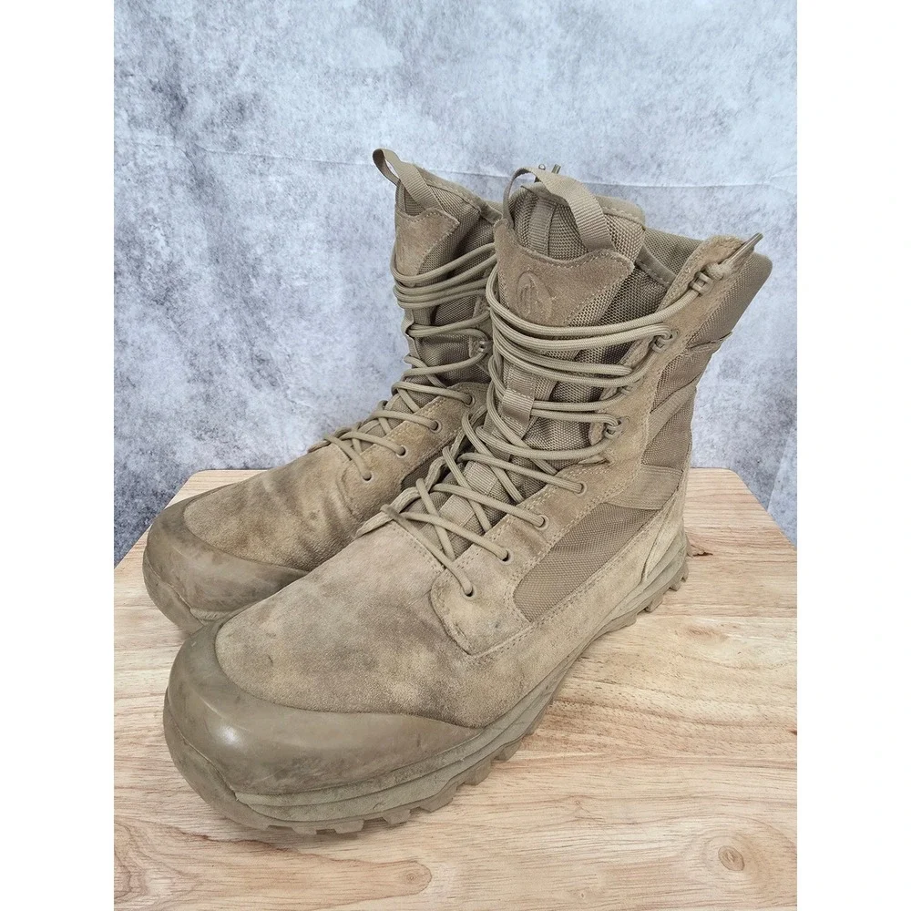 Coostar Tactical Boots Mens 12 Brown Suede Hiking Military Combat Outdoor Army